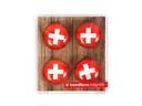Trendform Haftmagnet EYE Swiss Kreuz 4er Set, Rot