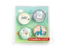 Trendform Haftmagnet EYE Lama 4er Set, Mehrfarbig