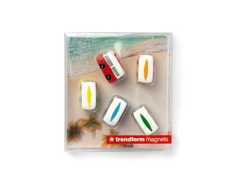 Trendform Haftmagnet Camper 5er Set, Mehrfarbig
