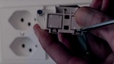 R&amp;M Netzwerkdose FLF DA 2 Port für Kat. 5/6, Schwarz