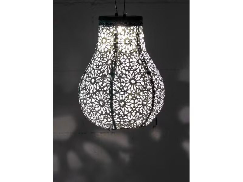 COCON Lampion LED Solar 3er-Set, Blau