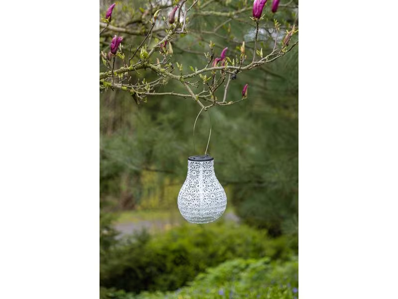 COCON Lampion LED Solar 3er-Set, Blau