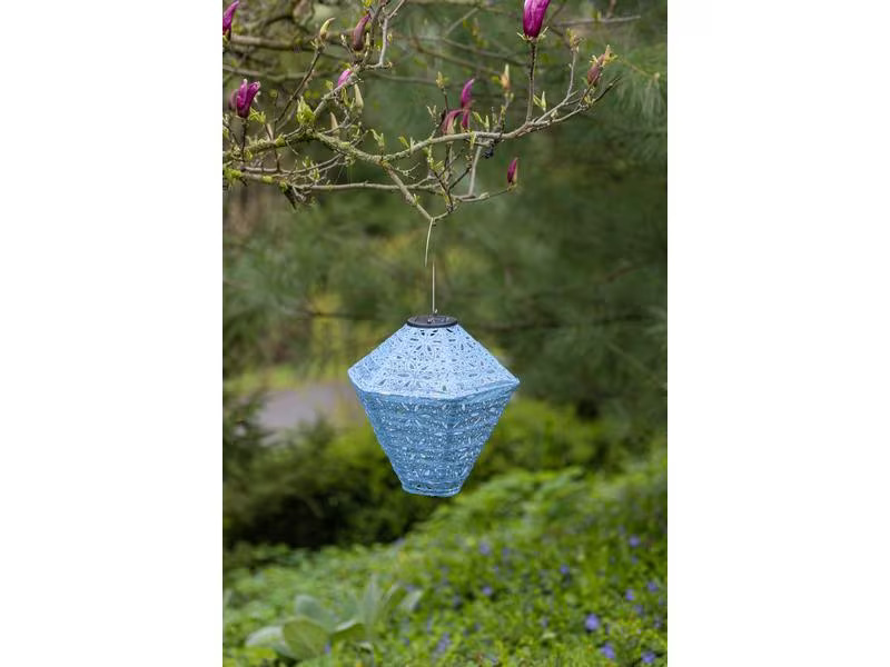 COCON Lampion LED Solar 3er-Set, Blau