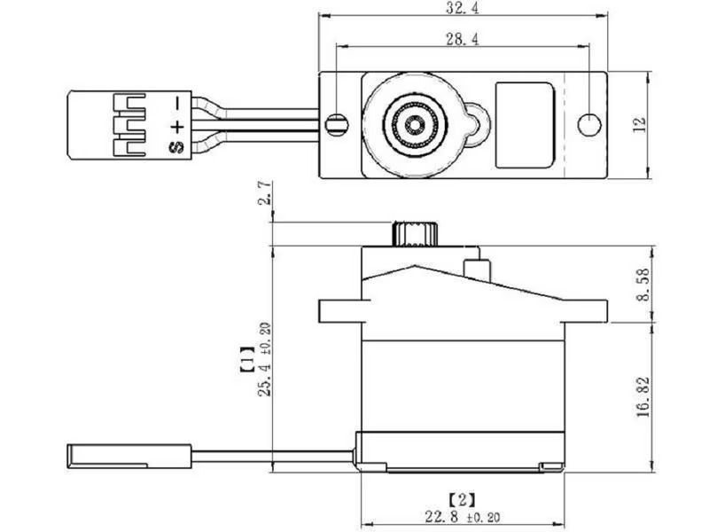 Savöx Micro Servo SH-0350+, 2.6 kg Digital