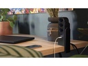 STEFFEN Tischsteckdosenleiste Clamp 3x T13, USB-A+C, Schwarz