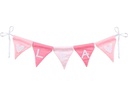 Goki Buchstabe Wimpelkette Rosa