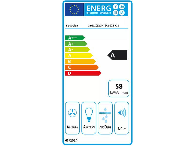 Electrolux Huttenlüfter DBGL1032CN 3 + intensiv Stufen