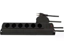 Max Hauri Steckdosenleiste Prime Line 6x T13 mit ext. Schalter Schwarz