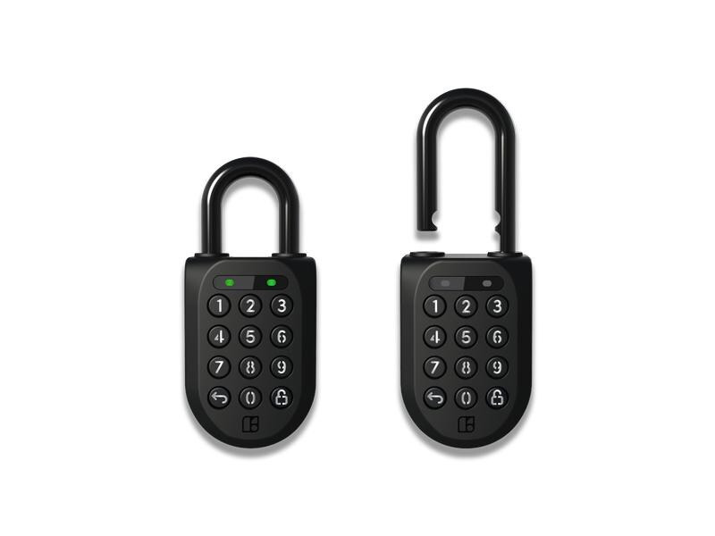 igloohome Sicherheitsschloss Padlock 2, Schwarz, Edelstahl