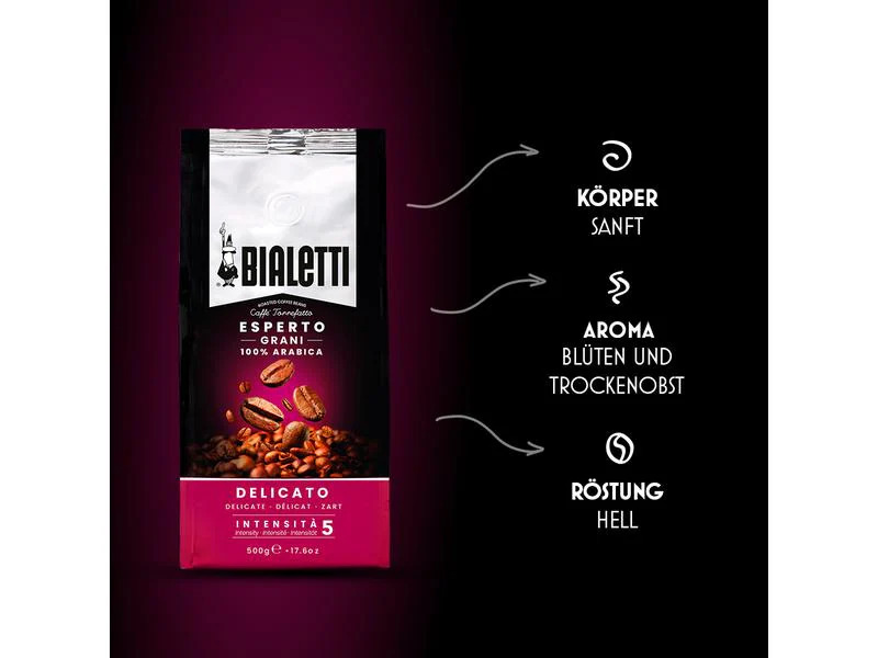 Bialetti Kaffeebohnen Delicato 500 g