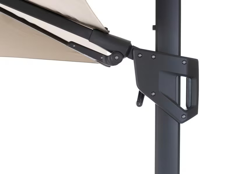 COCON Sonnenschirm mit LED, 300 x 300 cm, hängend, Taupe