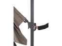 COCON Sonnenschirm mit LED, 300 x 300 cm, hängend, Taupe