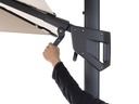 COCON Sonnenschirm mit LED, 300 x 300 cm, hängend, Taupe