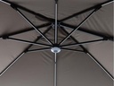 COCON Sonnenschirm mit LED, 300 x 300 cm, hängend, Taupe