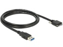 Delock USB 3.0-Kabel A - MicroB verschraubbar 1 m