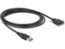 Delock USB 3.0-Kabel A - MicroB verschraubbar 3 m