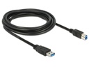 Delock USB 3.0-Kabel A – B 3 m