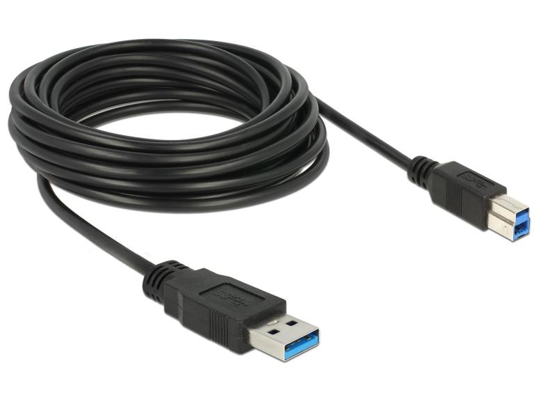Delock USB 3.0-Kabel A – B 5 m