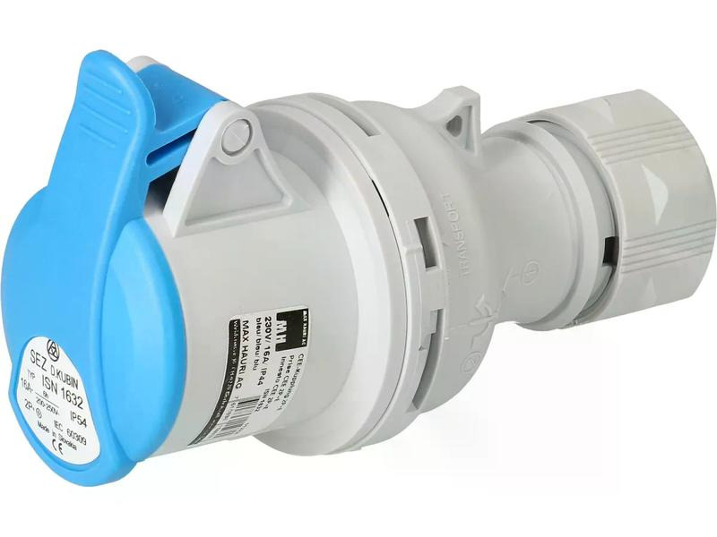 maxCAMP Montagekupplung CEE 2P+E, IP44, Blau