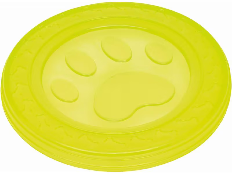 Nobby Hunde-Spielzeug Fly-Disc Paw, Ø 22 cm, Gelb