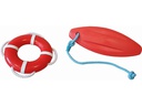 Nobby Schwimmspielzeug Rettungsring mit Seil, Ø 15 cm, Rot