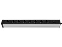 FURBER.power 19 Steckdosenleiste 8x T13 mit Schalter Schwarz