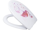 Diaqua Toilettensitz Flamingo mit Absenkautomatik, Weiss/Rosa