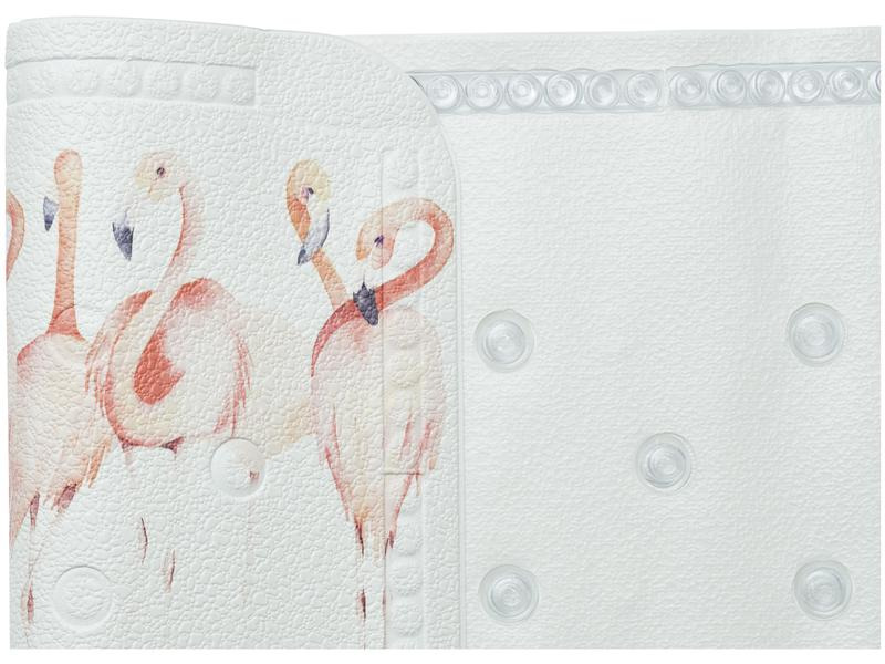 Diaqua Badewanneneinlage Smoothie Flamingo 71 cm, Rosa/Weiss