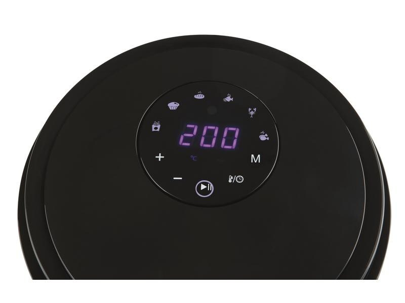 GOURMETmaxx Heissluft-Fritteuse Digital 0.5 kg, Schwarz