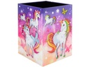 HERMA Papierkorb Einhorn 15 l, Mehrfarbig