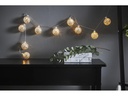 Star Trading LED-Lichterkette Glitter, Silber 10 × Lampen