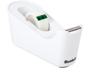 Scotch Tischabroller Weiss, 19 mm x 33 m, 1 Rolle mit Abroller