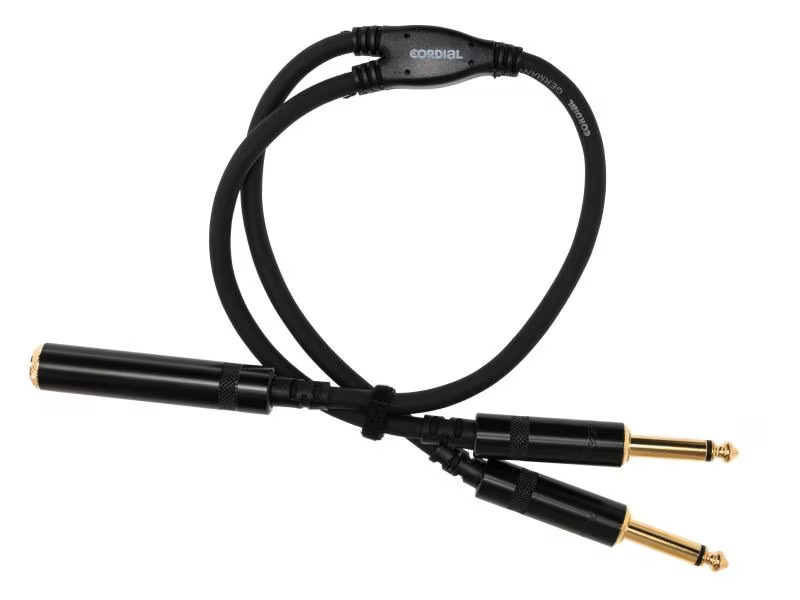 Cordial Audio-Kabel 6.3 mm Klinke - 6.3 mm Klinke 0.3 m