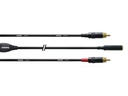 Cordial Audio-Kabel CFY 0.3 YCC 3.5 mm Klinke - Cinch 0.3 m