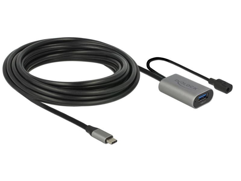 Delock USB 3.0-Verlängerungskabel C - A, aktiv verstärkt, 5m