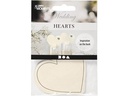 Creativ Company Tischkarte Herz 7.5 x 6.9 cm, 10 Stück, Chamois