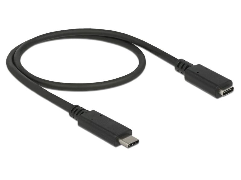 Delock USB 3.0-Verlängerungskabel Type-C 0.5 m