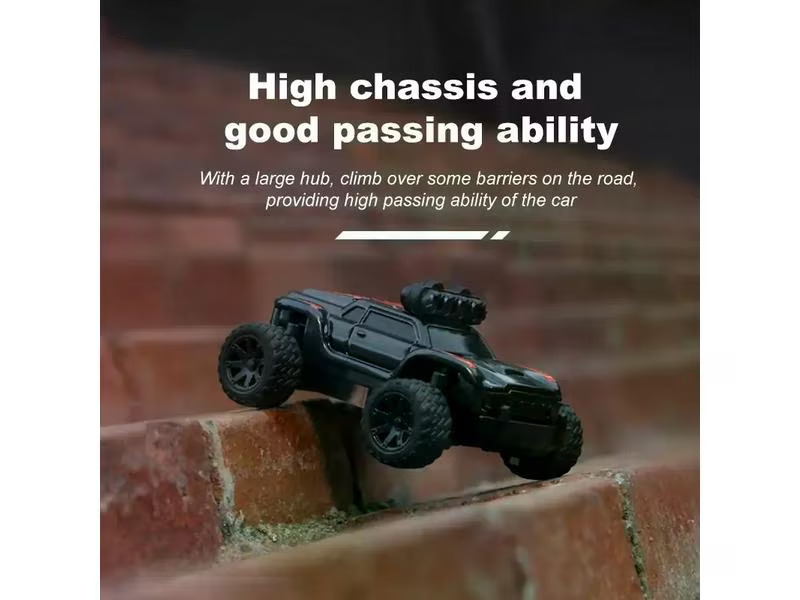 Turbo Racing Micro Monster Truck TC-01, Schwarz, RTR, 1:76
