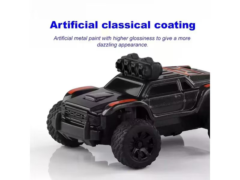 Turbo Racing Micro Monster Truck TC-01, Schwarz, RTR, 1:76