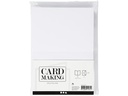 Creativ Company Blankokarte und Couvert 10.5 x 15 cm, 50 Stück, Weiss