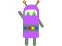 Creativ Company Bastelpapier Roboter 16 Stück, Weiss