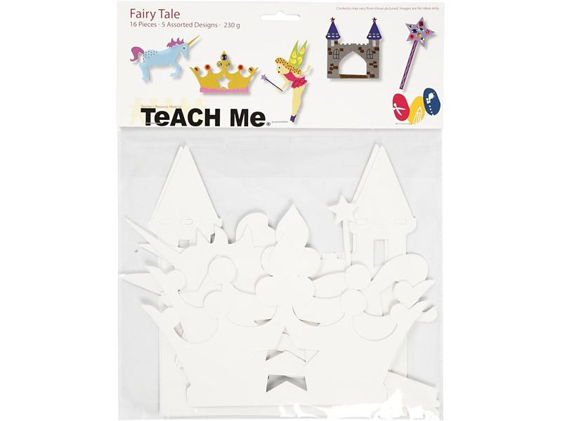 Creativ Company Bastelpapier Märchen 16 Stück, Weiss
