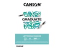 Canson Zeichenblock Graduate Lettering Marker A4, 20 Blatt