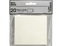 Creativ Company Tischkarte 9 x 4 cm, 20 Stück, Weiss