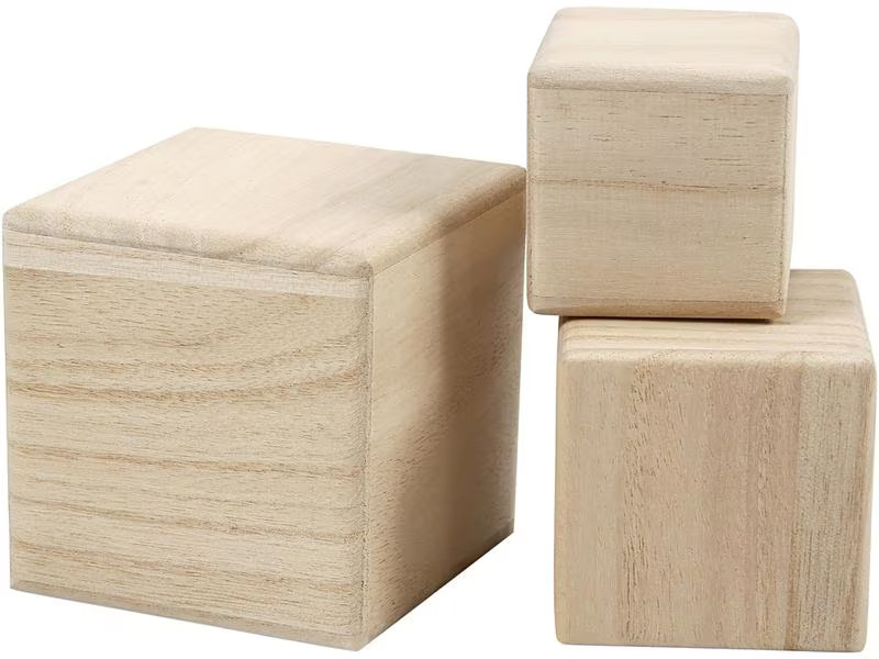 Creativ Company Holzartikel Würfel 3 Grössen