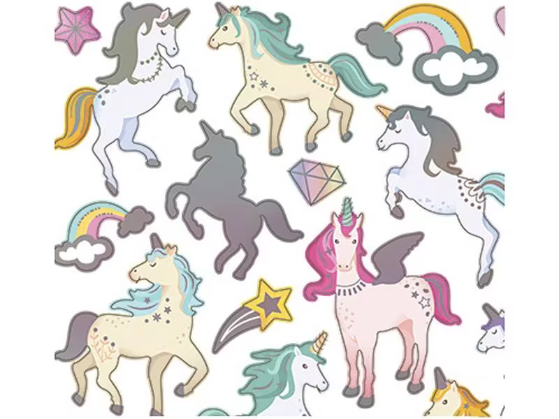 Creativ Company Motivsticker Einhorn 1 Blatt