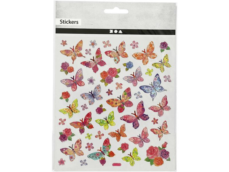 Creativ Company Motivsticker Schmetterlinge 1 Blatt