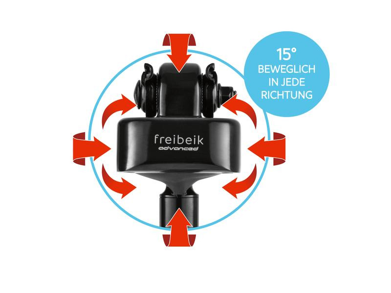 freibeik Fahrradsattel-Gelenk 2.0 Schwarz