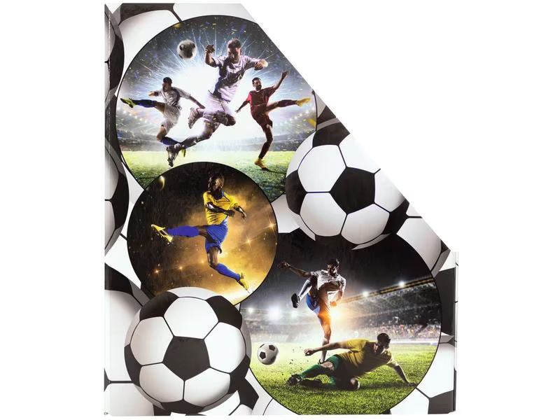 HERMA Stehsammler Fussball A4 Weiss