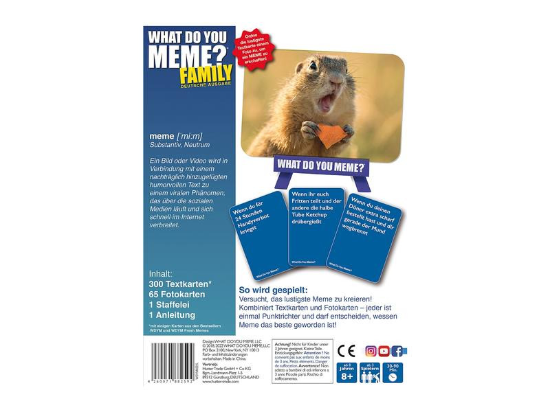 HUCH! Familienspiel What Do You Meme – Family Edition -DE-